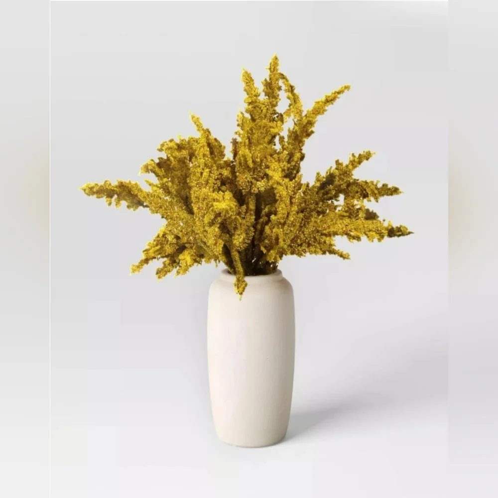 Threshold Large Goldenrod Arrangement in Ceramic Pot Fall Artificial Pla…